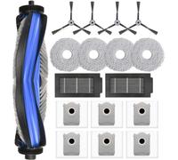 Kit d'accessoires pour Ecovacs Deebot T50 Max Pro Omni/T50 Pro Omni/T50 Omni, Saprdii 1 brosse principale, 6 sacs à poussière, 4 chiffons de nettoyage, 2 filtres, 4 brosses latérales, pièces de
