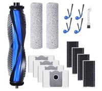 Kit d'accessoires pour ECOVACS DEEBOT T80 OMNI/X8 OMNI/X8 Pro OMNI Robot Aspirateur, 1 brosse principale, 4 filtres, 2 Lingettes Roller, 4 brosses latérales, 4 sacs à poussière, 1 brosse de nettoyage