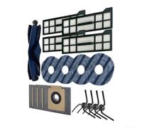 Kit d'accessoires pour Eufy pour X10 Pro pour Omni Brosses latérales (B) | Compatible avec Eufy pour X10 Pro et Omni, assure un ajustement parfait pour la brosse principale, les côtés, les filtres