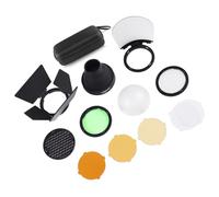 Kit d'accessoires pour flash annulaire de poche AK-R1 - Compatible avec tête ronde Godox H200R/V1/AD200/AD200 Pro/AD100 Pro