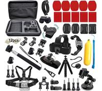Kit d'accessoires pour GoPro Hero 11 10 9 8 Max 7 6 5 4 3 GoPro 2018 Session Fusion Argent Noir Insta360 SJCAM SJ4000 Yi 4K APEMAN DBPOWER Campark OSMO EK5000 EK7000