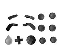 Kit D'accessoires pour Manettes Controller Series 2 pour 2, Boutons Magnétiques de Remplacement Comprenant 6 Joysticks Plaqués Métal (BLACK)