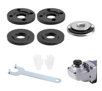 Kit d'accessoires pour meuleuse d'angle 6 pièces M14 écrou à dégagement rapide avec lex et installation de bride intérieure/extérieure compatible avec les meuleuses d'angle de 125 mm