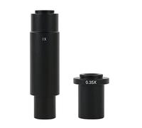 Kit d'accessoires pour microsc 0.3 5x 0.5x 1x c- Lentille d'oculaire adaptateur auxiliaire Mount for la caméra de microscope monoculaire de l'industrie Lames de microscope(0.35X 1X)