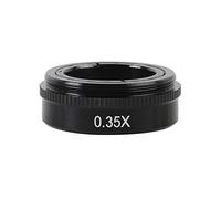Kit d'accessoires pour microsc 0 3x 0,35x 0,5x 0,75x 1x 2,0x Lentille d'objectif Barlow auxiliaire for 12 0x / 180x / 300x C- Mount Industrial Zoom Lens Lames de microscope(0.35X)