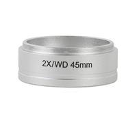 Kit d'accessoires pour microsc 0. 5X 0.7X 2X Objectif de Barlow de Microscope trinoculaire stéréo Lames de Microscope (Color : 2X WD45MM)