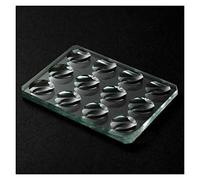 Kit d'accessoires pour microsc 1 0mm Épaisseur Cavité Cavité Cavité concave Cavité biologique Slide Verre optique Lames de microscope(3x4 wells)