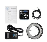 Kit d'accessoires pour microsc 1 3MP VGA Caméra Microscope numérique électronique Haute définition Caméra Industrielle 130/180x lentille réglable Lames de Microscope (Color : VGA 13MP with Light)