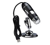 Kit d'accessoires pour microsc 100 0x HD Numérique USB Microscope Handheld portable numérique avec 8 Le Ds avec support Lames de microscope(Metal bracket 1)