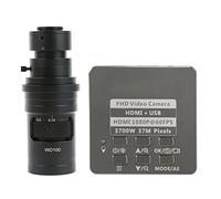 Kit d'accessoires pour microsc 108 0P 37MP USB Caméra de microscope vidéo industriel 20 0x 500x 130x c Lentille de mont Lames de microscope(With 200x lens)