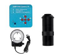 Kit d'accessoires pour microsc 108 0P 60fps 2K 3800W 38MP USB Microscope vidéo numérique électronique industriel Lames de microscope(38MP With 130X-A)