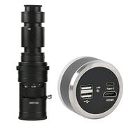 Kit d'accessoires pour microsc 108 0P HDMI USB Digital Industrial Video Microscope Camera U Disk Stockage Lames de Microscope (Color : with 500x Lens)