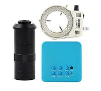 Kit d'accessoires pour microsc 108 0P HDMI USB Microscope vidéo numérique électronique Lames de Microscope (Color : 100x Lens with Light)