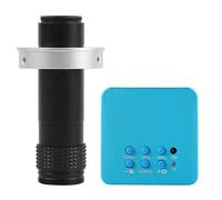 Kit d'accessoires pour microsc 108 0P HDMI USB Microscope vidéo numérique électronique Lames de Microscope (Color : with 130x Lens)