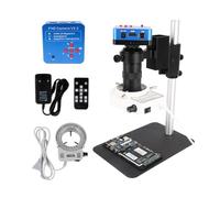 Kit d'accessoires pour microsc 13 0X 180x Zoom Microscope monoculaire numérique Lames de Microscope (Color : Small 21MP 120X)