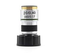 Kit d'accessoires pour microsc 185 Objectif du microscope 2 0x AC Microscope biologique objective hromatique Lames de microscope