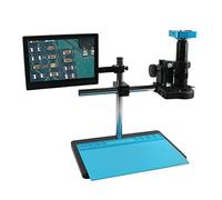 Kit d'accessoires pour microsc 3 8mp 2k Numérique électronique Industrielle 18 0X 300x Ensemble de caméra vidéo Microscope vidéo Lames de Microscope (Color : 4, Magnification : 300X)
