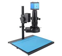 Kit d'accessoires pour microsc 3 8MP 2K USB Caméra vidéo numérique Microscope monoculaire Continus Zoom 12 0X 300X C- Monter Lames de Microscope (Color : A 120X Suit)