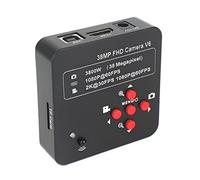 Kit d'accessoires pour microsc 3 8MP 2K USB Caméra vidéo numérique Microscope monoculaire Continus Zoom 12 0X 300X C- Monter Lames de Microscope (Color : F 38MP Camera)