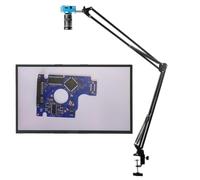 Kit d'accessoires pour microsc 4 8MP 1080p 2K Lentille de zoom de caméra de microscope vidéo industriel Lames de microscope(30MP HDMI,38cm stand)