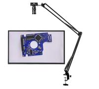 Kit d'accessoires pour microsc 4 8MP 1080p 2K Lentille de zoom de caméra de microscope vidéo industriel Lames de microscope(48MP HDMI USB,38cm stand)