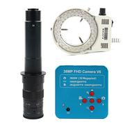Kit d'accessoires pour microsc 4 8MP 2K 1080P 60fps USB Caméra Microscope vidéo de l'industrie Lames de Microscope (Color : 300X Lens LED Light)