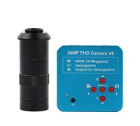 Kit d'accessoires pour microsc 4 8MP 2K 1080P 60fps USB Caméra Microscope vidéo de l'industrie Lames de Microscope (Color : 100X Lens)