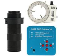 Kit d'accessoires pour microsc 4 8MP 2K 1080P 60fps USB Caméra Microscope vidéo de l'industrie Lames de Microscope (Color : 130X Lens LED Light)