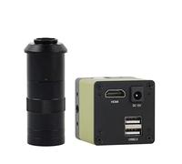 Kit d'accessoires pour microsc 4K 1080P Caméra microscope de l'industrie for machine Cavalier Conseil Lames de microscope(With 100X Lens)