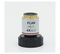 Kit d'accessoires pour microsc 4X 10x 20x 40x 100x 195 Objectifs achromatiques Lames de Microscope (Color : Infinity 4X)