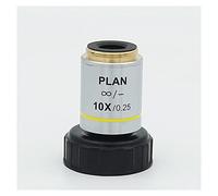 Kit d'accessoires pour microsc 4X 10x 20x 40x 100x 195 Objectifs achromatiques Lames de Microscope (Color : Infinity 10X)