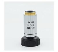 Kit d'accessoires pour microsc 4X 10x 20x 40x 100x 195 Objectifs achromatiques Lames de Microscope (Color : Infinity 20X)