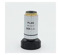 Kit d'accessoires pour microsc 4X 10x 20x 40x 100x 195 Objectifs achromatiques Lames de Microscope (Color : Infinity 60X)