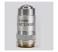 Kit d'accessoires pour microsc 4X 10x 20x 40x 60x 100x Objectif du Microscope Objectif achromatique Lames de Microscope (Color : 100X)