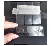 Kit d'accessoires pour microsc 5pcs Verre réutilisable Bio-Microscope Double Microscope concave Double Microscope Vierge Lames de Microscope (Color : Double concave 5pcs)