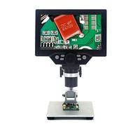 Kit d'accessoires pour microsc 7 Pouces G1200 12MP 1-1200X Microscope numérique Amplification Continue Loupe numérique Lames de Microscope