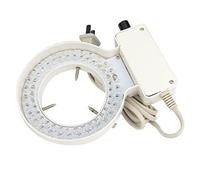 Kit d'accessoires pour microsc 70mm Diamètre intérieur Microscope Bague Blanche Lumière avec 64 pcs DIRIGÉ Adaptateur Lames de Microscope
