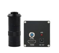 Kit d'accessoires pour microsc Auto Focus 1080P Vidéo Caméra Microscope Industrielle 10 0X 180x 200x c Lentille de Mont Lames de Microscope (Color : with 100x)