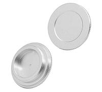 Kit d'accessoires pour microsc Bouchon d'objectif C/CS cache-poussière d'objectif de caméra industrielle cache-oculaire électronique 25.4mm diamètre couvre-caméra Lames de microscope(Aluminum Alloy-01