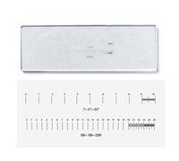 Kit d'accessoires pour microsc Calibrage du microscope glisse la règle du microscope réticule 1DIV. = 1mm 0,1 mm 0,01mm Lames de microscope(MS-1-EB2)
