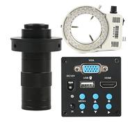 Kit d'accessoires pour microsc Caméra de Microscope vidéo numérique Industrielle 1080P Lames de Microscope (Color : 130x Lens with Light D)