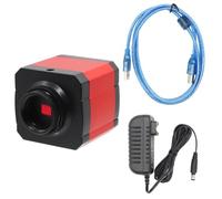 Kit d'accessoires pour microsc Caméra Microscope 3 0fps 2K 2MP USB Vidéo électronique numérique Industrielle Lames de Microscope (Color : Red)