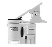 Kit d'accessoires pour microsc Caméra microscope numérique microscope 60X Téléphone avec LED Clip de caméra zoom de téléphone léger Lames de microscope