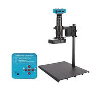 Kit d'accessoires pour microsc Ensemble de caméra de microscope Biological HD Microscope Camera + 130 180X C Mount Lens + Électronique Monoculaire Fit For Student Lab Education USB IC CPU Lames de mic