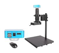 Kit d'accessoires pour microsc Ensemble de caméra de microscope Biological HD Microscope Camera + 130 180X C Mount Lens + Électronique Monoculaire Fit For Student Lab Education USB IC CPU Lames de mic
