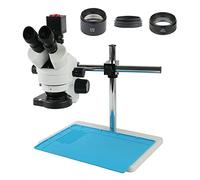 Kit d'accessoires pour microsc Industriel 7x 45x Microscope stéréo trinoculaire focal simul 108 0P VGA HDMI Caméra Lames de microscope(2)