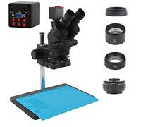 Kit d'accessoires pour microsc Industriel 7x 45x Microscope stéréo trinoculaire focal simul 108 0P VGA HDMI Caméra Lames de microscope(4)