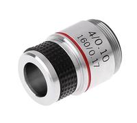 Kit d'accessoires pour microsc Instruments d'optique Microscope Pièces 4x 10x 40x 100x Objectif achromatique objectif Lames de microscope(4)