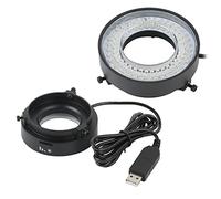 Kit d'accessoires pour microsc Lampe d'illuminateur de source de lumière de microscope de lumière d'anneau réglable de 72LED for l'industrie vidéo lentille de microscope stéréo loupe de caméra USB 0-1