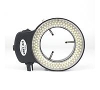 Kit d'accessoires pour microsc Lampe réglable d'illuminateur de lumière d'anneau de microscope de 56/144 LED for la loupe visuelle stéréo de microscope trinoculaire d'industrie 110V 220V Lames de micr
